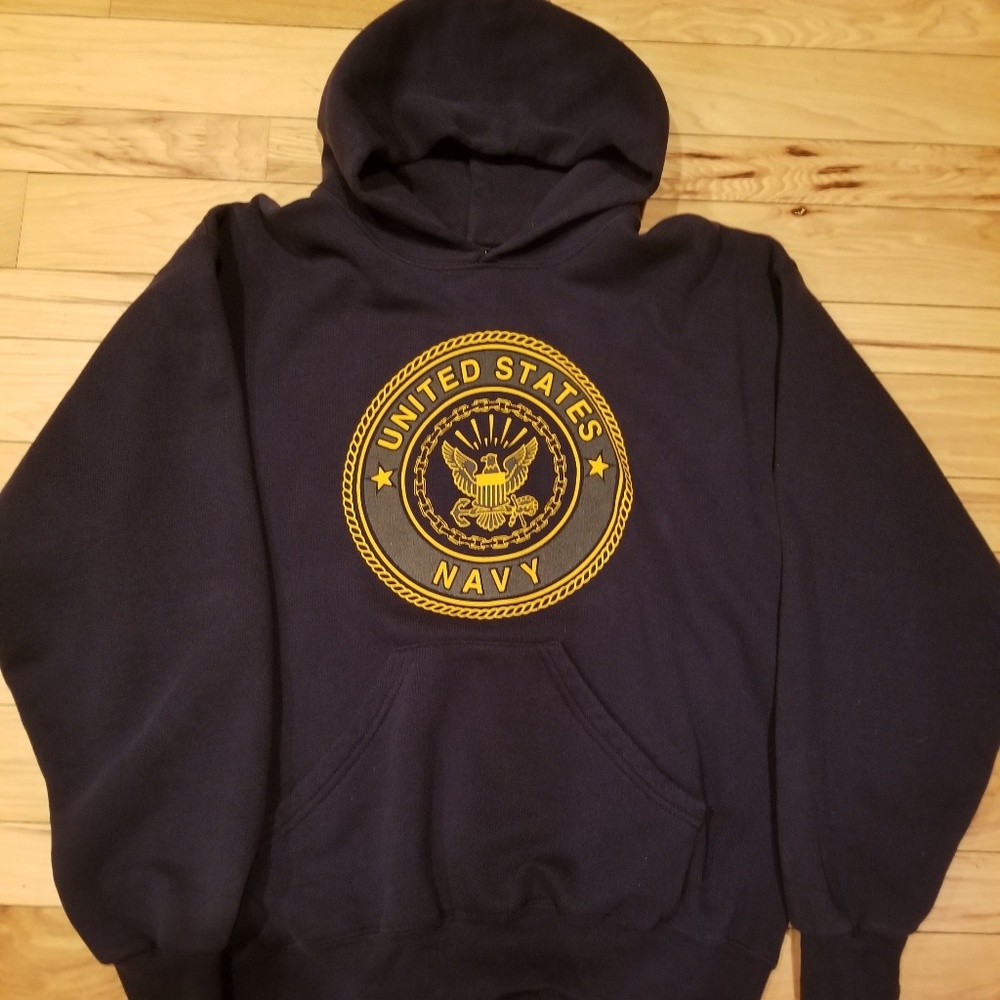 "NAVY" REFLECTIVE HOODIE...